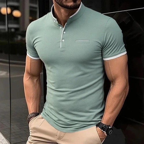 Herren shirt polohemd slim - t-shirt,