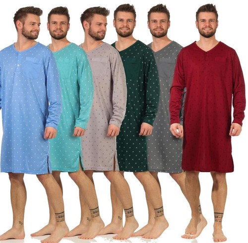 Herren nachthemd langarm - nachthemd,