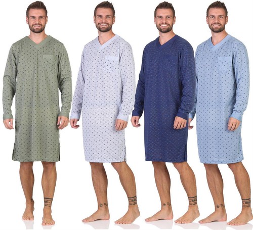 Herren nachthemd mit langen - mit,
