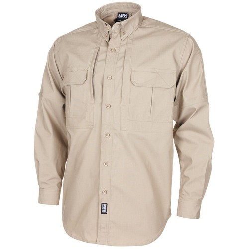 Hemd outdoor langarm khaki - hemd,