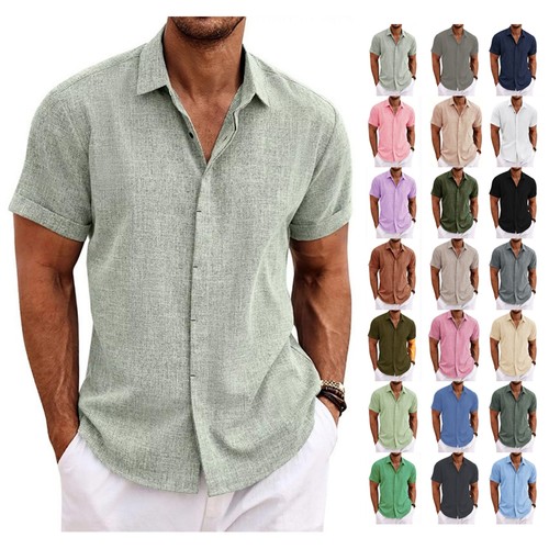 Leinenhemd herren kurzarm hemd - herren,