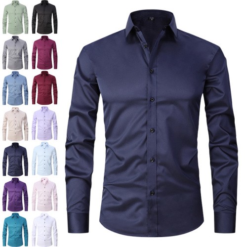 Stretch hemd herren - hemd, langarm