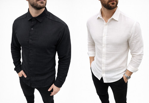 Herren sommer hemd musselin - herren,