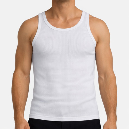 Herren unterhemd doppelripp - unterhemd,