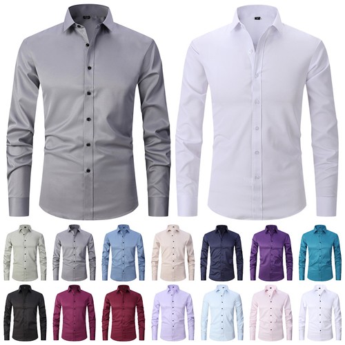 Herren stretch hemd langarm - hemd,