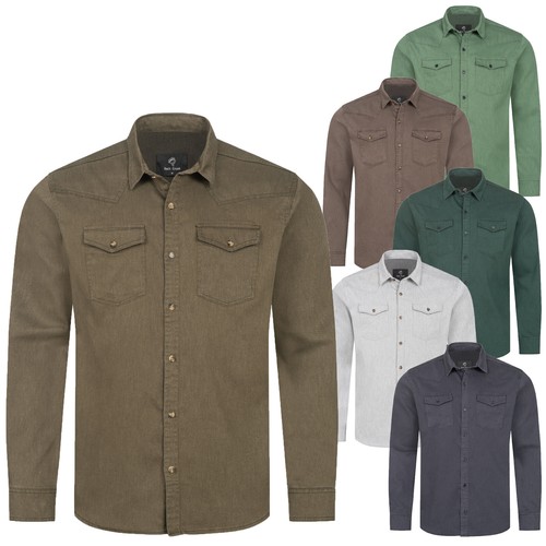 Rock creek herren - rock, jeanshemd