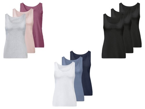 Damen achselhemden tanktop - 3x,