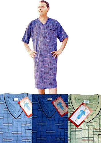 Herren nachthemd kurzarm 100 - herren,